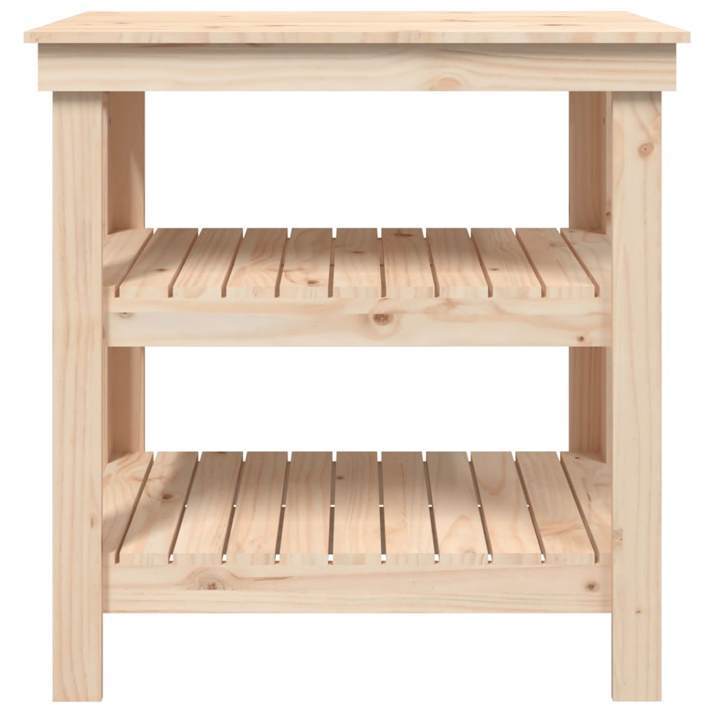 arbejdsbord 78,5x50x80 cm massivt fyrretræ