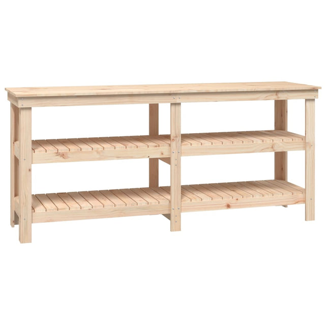 arbejdsbord 181x50x80 cm massivt fyrretræ