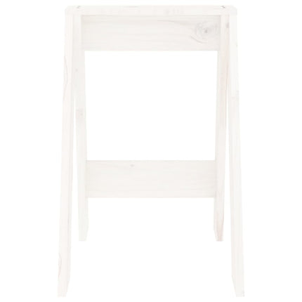 taburetter 2 stk. 40x40x60 cm massivt fyrretræ hvid