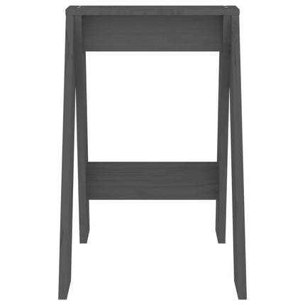 taburetter 2 stk. 40x40x60 cm massivt fyrretræ grå
