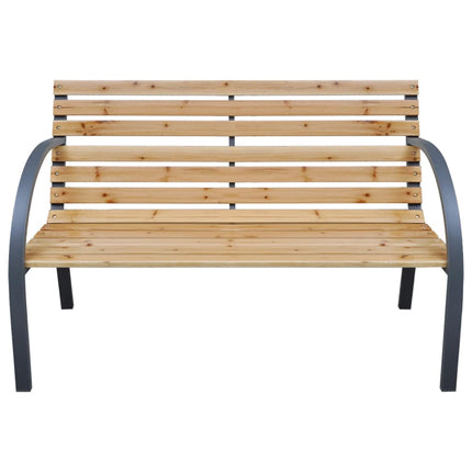 havebænk 112 cm massivt fyrretræ