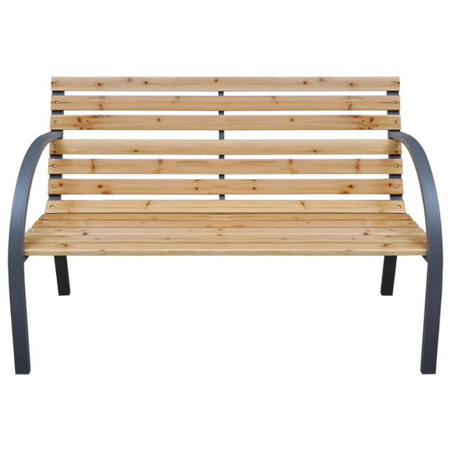 havebænk 112 cm massivt fyrretræ