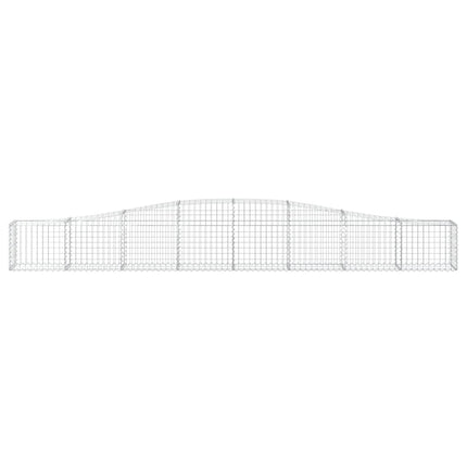 buet gabionkurv 400x30x40/60 cm galvaniseret jern