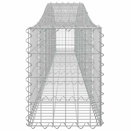 buet gabionkurv 400x30x40/60 cm galvaniseret jern