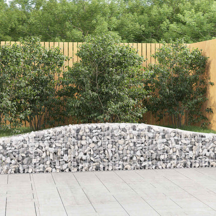 buet gabionkurv 400x30x40/60 cm galvaniseret jern