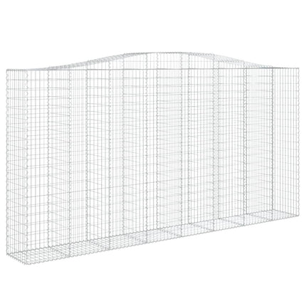 buet gabionkurv 400x50x200/220 cm galvaniseret jern