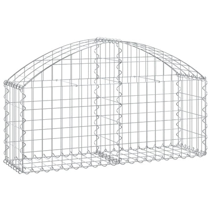 buet gabionkurv 100x30x40/60 cm galvaniseret jern
