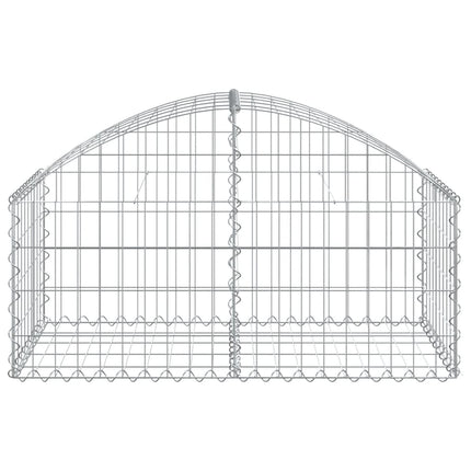 buet gabionkurv 100x50x40/60 cm galvaniseret jern