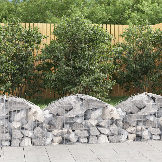 buet gabionkurv 100x50x40/60 cm galvaniseret jern