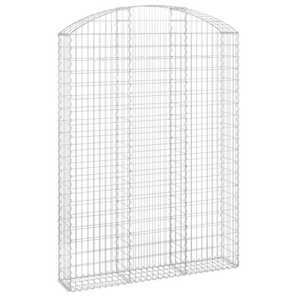 buet gabionkurv 150x30x200/220 cm galvaniseret jern