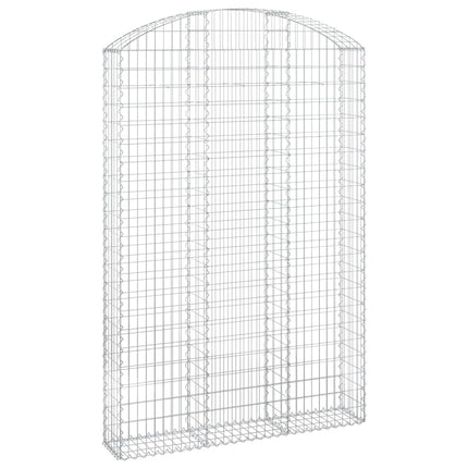buet gabionkurv 150x30x220/240 cm galvaniseret jern