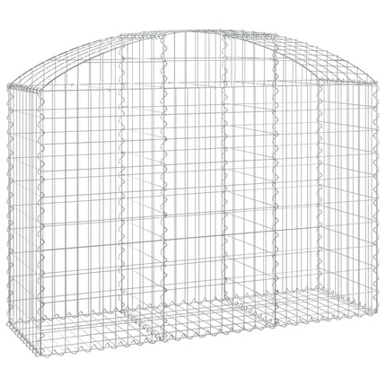 buet gabionkurv 150x50x100/120 cm galvaniseret jern