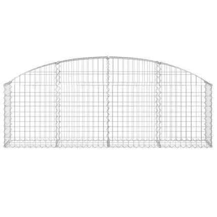 buet gabionkurv 200x30x60/80 cm galvaniseret jern
