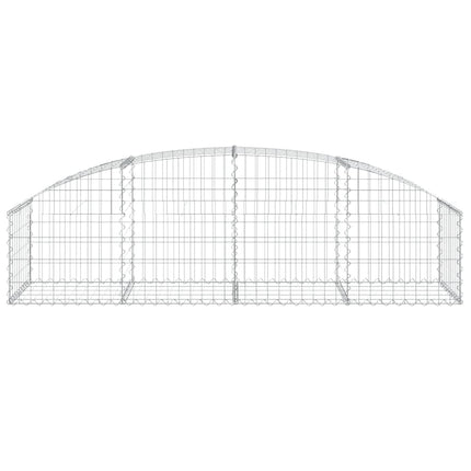 buet gabionkurv 200x50x40/60 cm galvaniseret jern