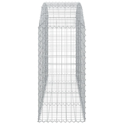 buet gabionkurv 200x50x100/120 cm galvaniseret jern