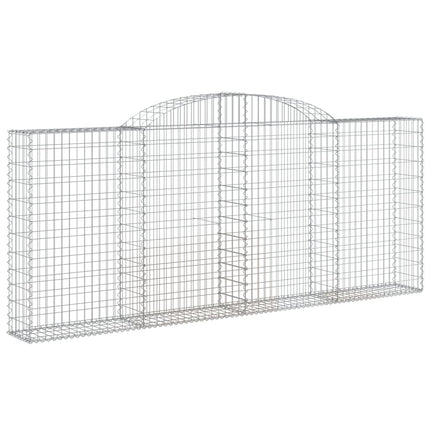 buet gabionkurv 300x30x120/140 cm galvaniseret jern
