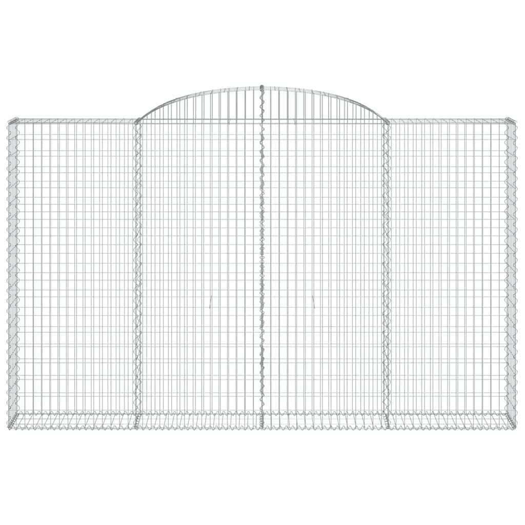 buet gabionkurv 300x30x180/200 cm galvaniseret jern