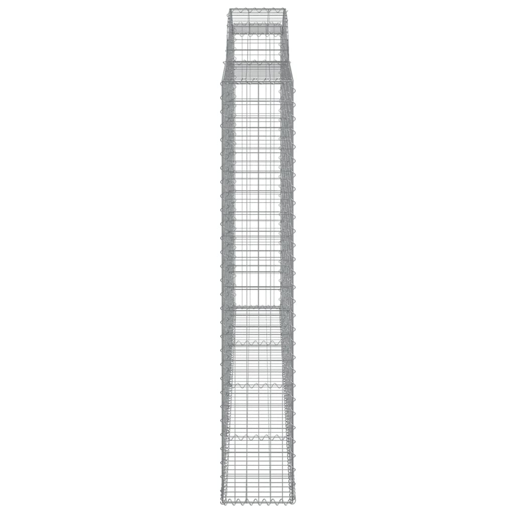 buet gabionkurv 300x30x180/200 cm galvaniseret jern