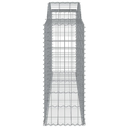 buet gabionkurv 300x50x120/140 cm galvaniseret jern