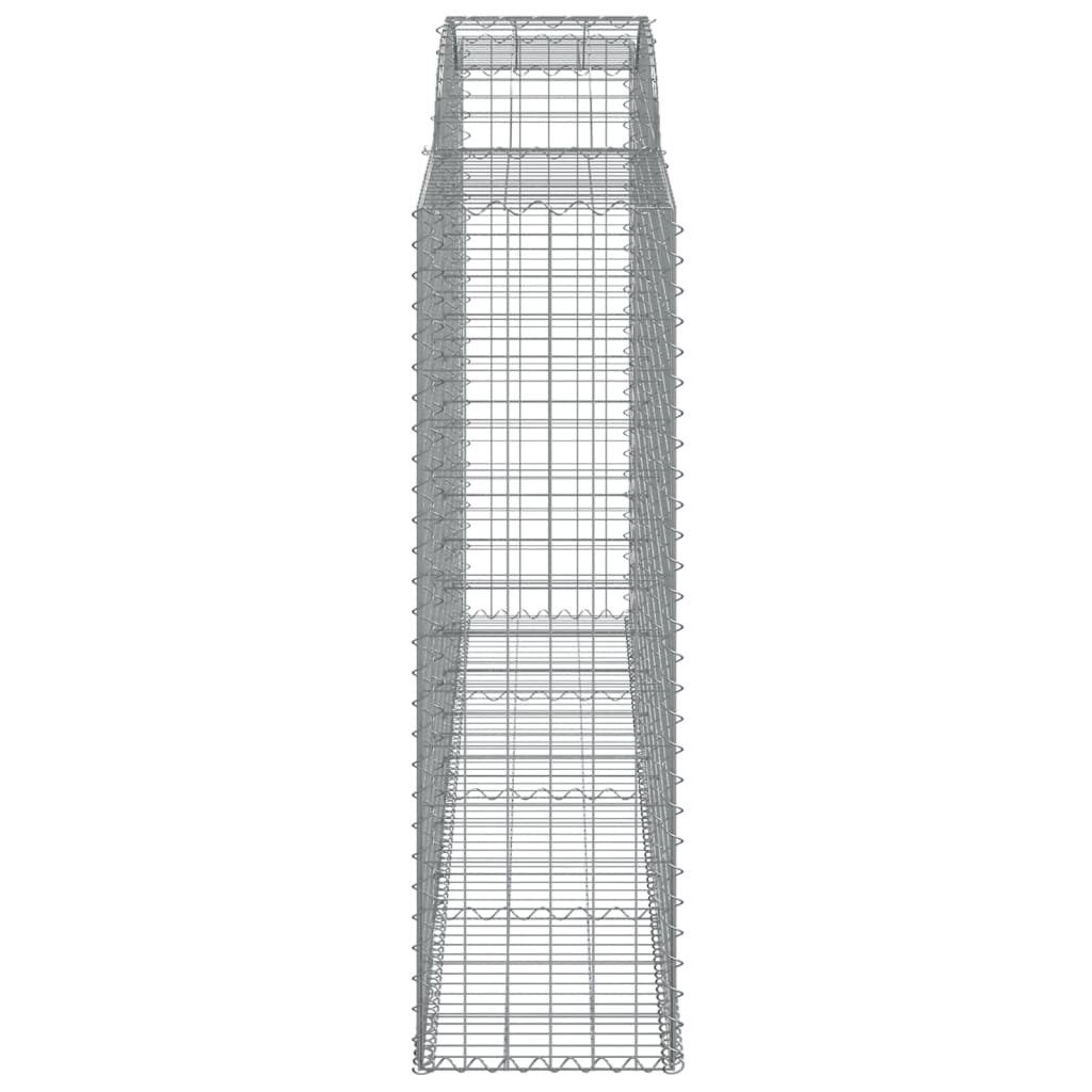 buet gabionkurv 300x50x160/180 cm galvaniseret jern