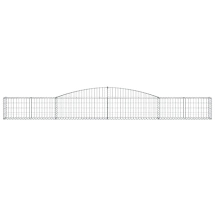 buet gabionkurv 400x30x40/60 cm galvaniseret jern