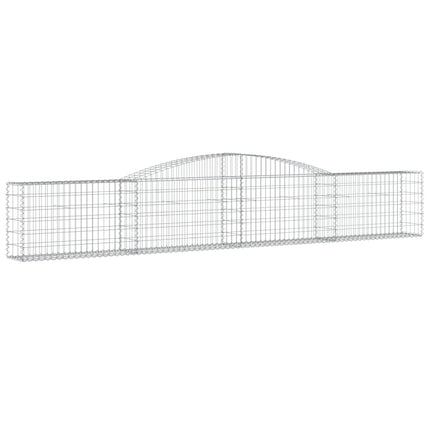 buet gabionkurv 400x30x60/80 cm galvaniseret jern