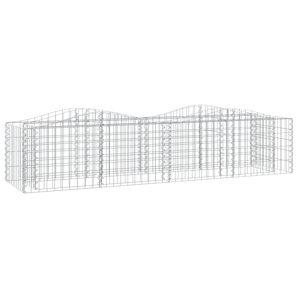 buet gabion-højbed 200x50x50 cm galvaniseret jern