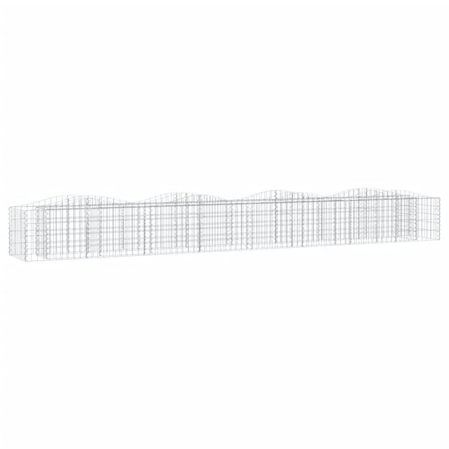 buet gabion-højbed 400x50x50 cm galvaniseret jern