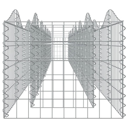 buet gabion-højbed 600x50x50 cm galvaniseret jern