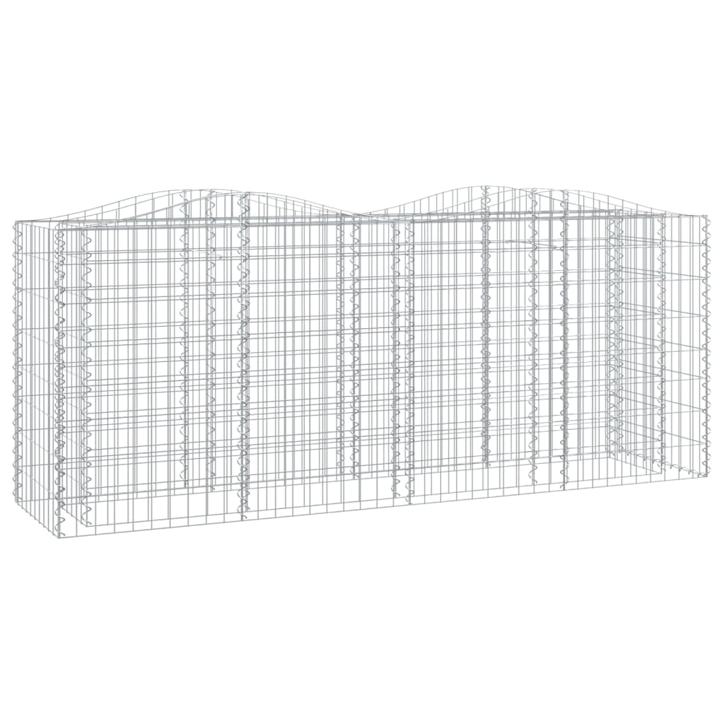 buet gabion-højbed 200x50x100 cm galvaniseret jern