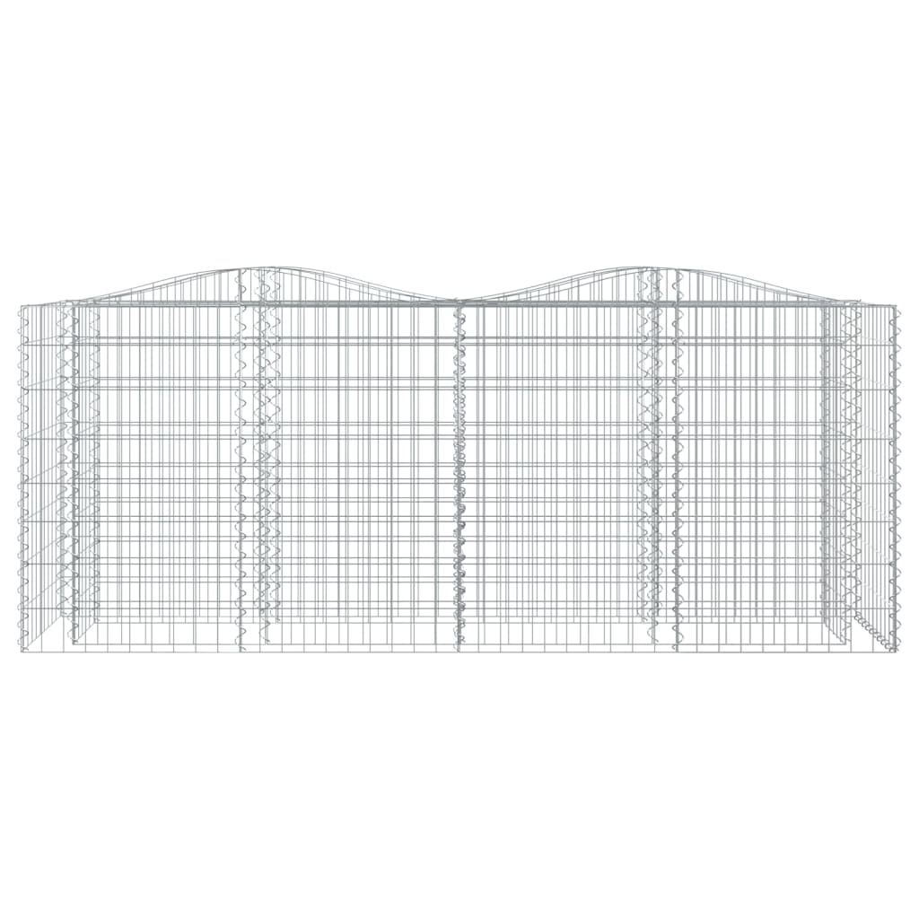 buet gabion-højbed 200x50x100 cm galvaniseret jern