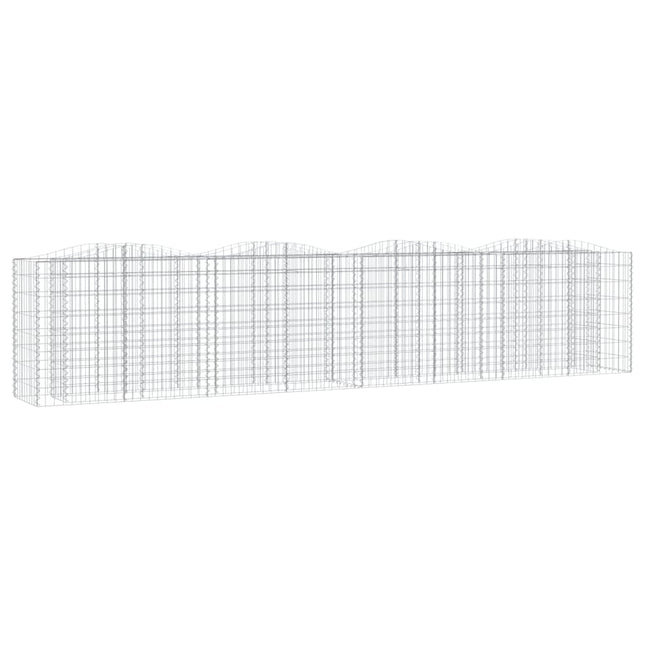 buet gabion-højbed 400x50x100 cm galvaniseret jern