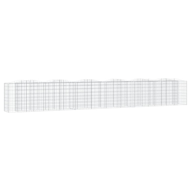 buet gabion-højbed 600x50x100 cm galvaniseret jern