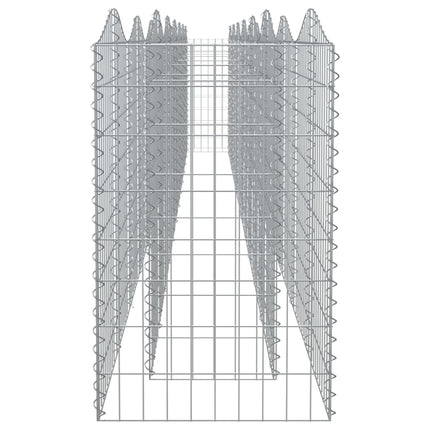 buet gabion-højbed 600x50x100 cm galvaniseret jern