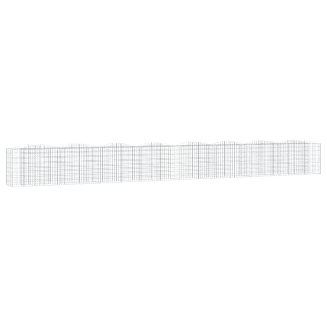buet gabion-højbed 800x50x100 cm galvaniseret jern