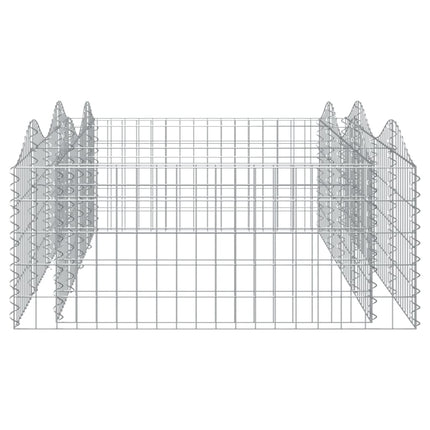 buet gabion-højbed 200x100x50 cm galvaniseret jern