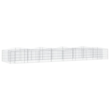 buet gabion-højbed 600x100x50 cm galvaniseret jern