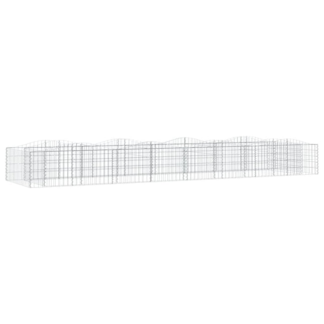 buet gabion-højbed 600x100x50 cm galvaniseret jern