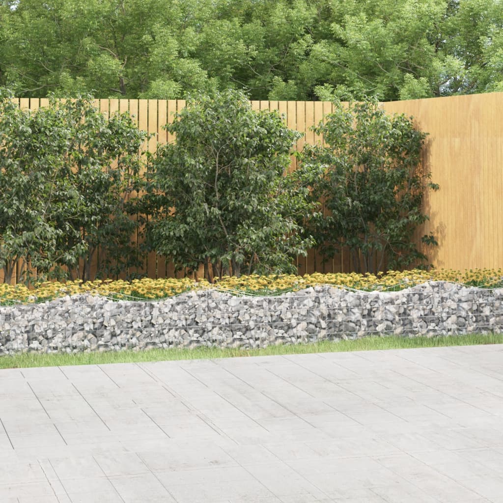 buet gabion-højbed 600x100x50 cm galvaniseret jern billede