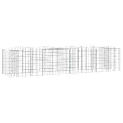 buet gabion-højbed 400x100x100 cm galvaniseret jern