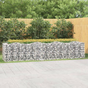 buet gabion-højbed 400x100x100 cm galvaniseret jern