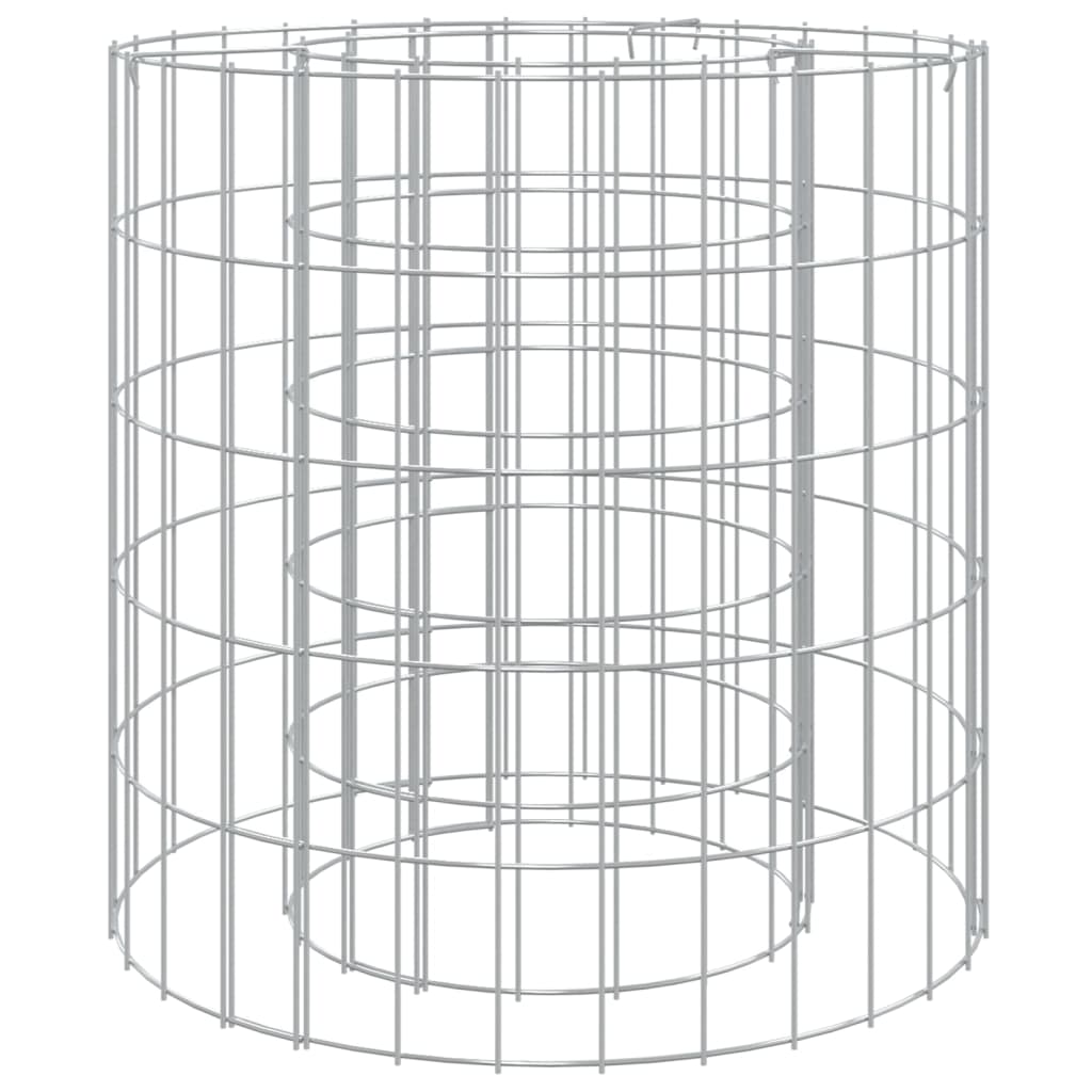 gabion-bålkurv Ø 50 cm galvaniseret jern