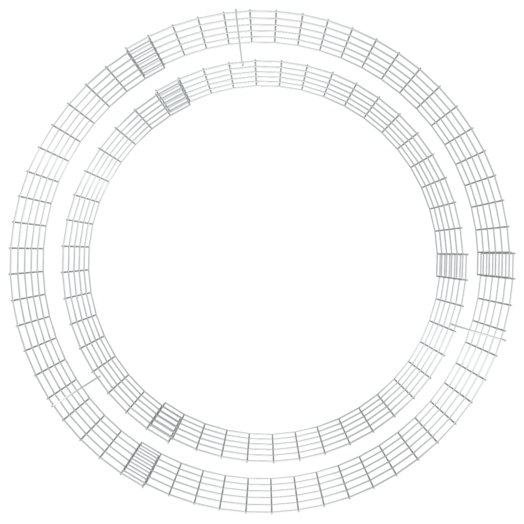 gabion-bålkurv Ø 100 cm galvaniseret jern