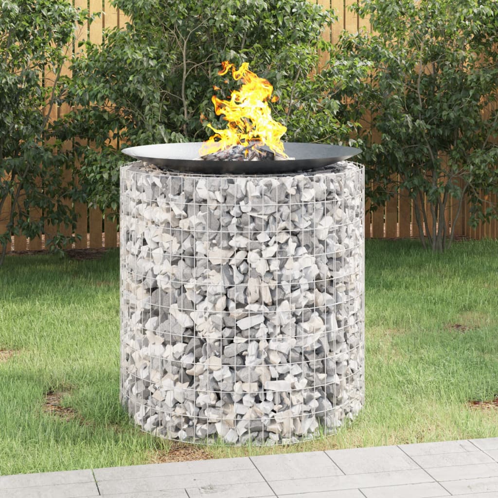 gabion-bålkurv Ø 100 cm galvaniseret jern