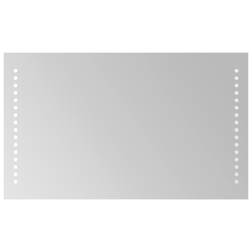 badeværelsesspejl med LED-lys 30x50 cm