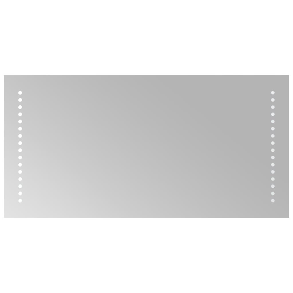 badeværelsesspejl med LED-lys 30x60 cm