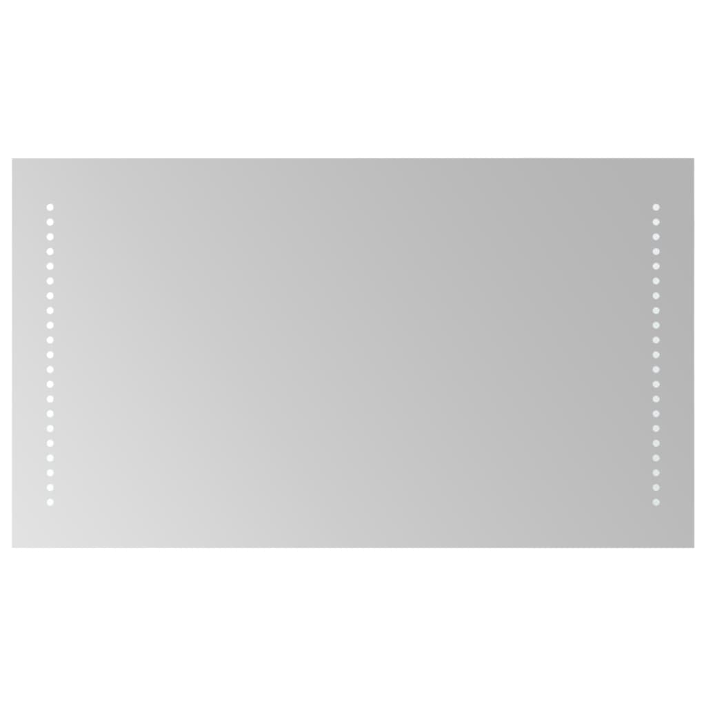 badeværelsesspejl med LED-lys 40x70 cm