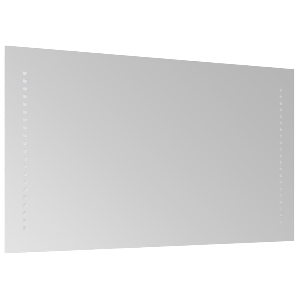 badeværelsesspejl med LED-lys 40x70 cm