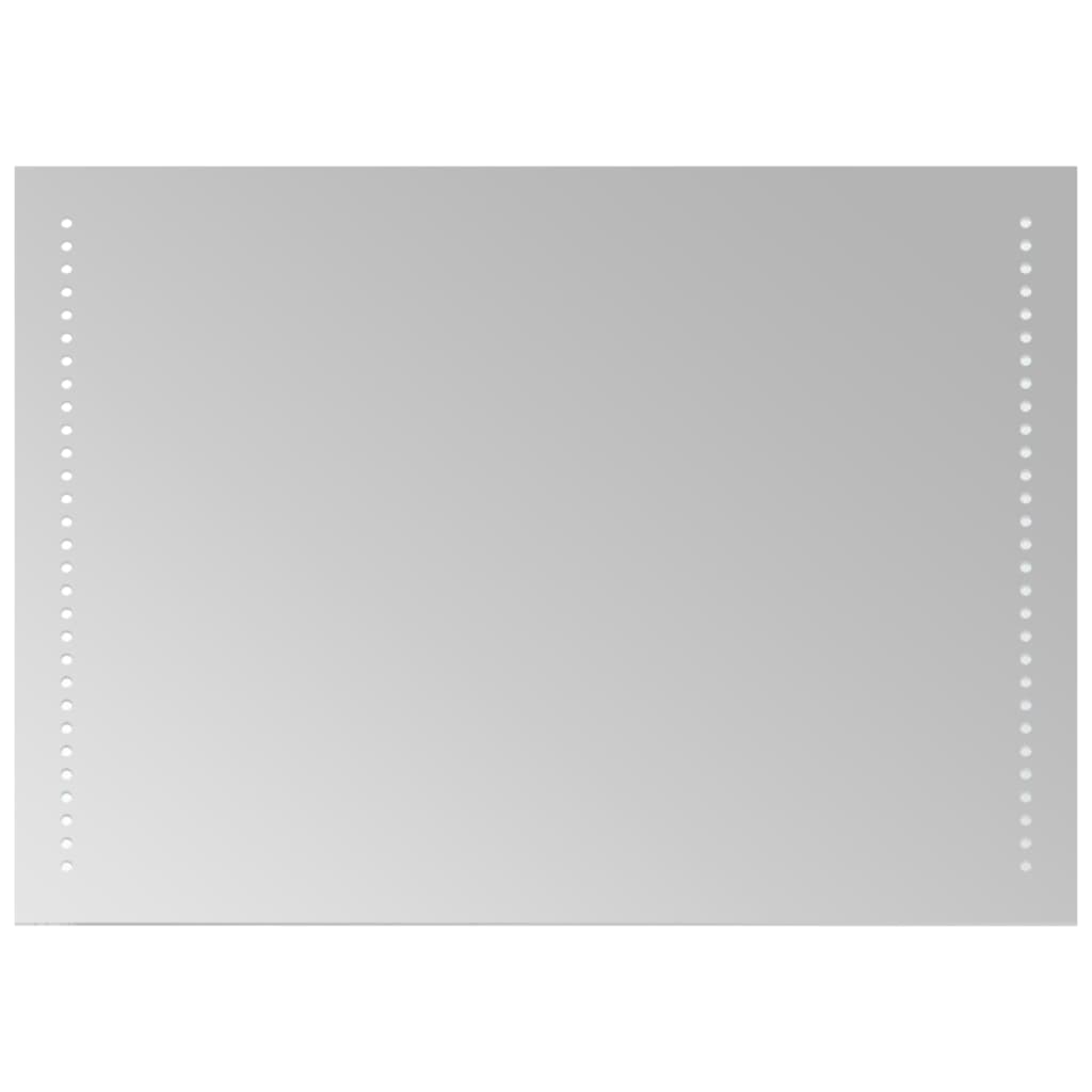 badeværelsesspejl med LED-lys 50x70 cm