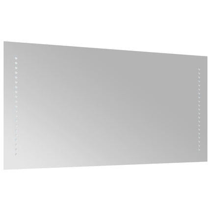 badeværelsesspejl med LED-lys 40x80 cm